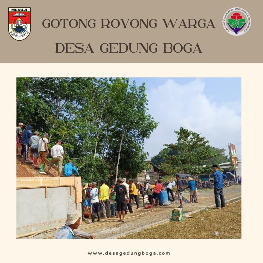 Masyarakat Desa Gedung Boga Kompak dan Sepakat Berkontribusi Untuk Pembangunan Desa